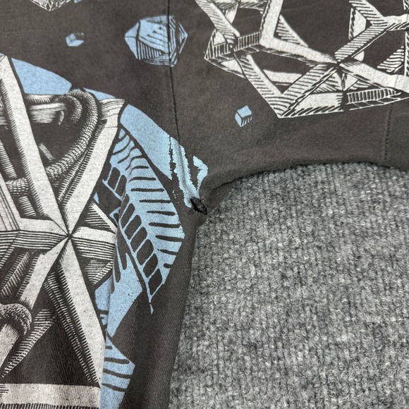 Andazia Geometric Graphic T Shirt Mens L Black Made in USA Vintage 90s Art - Picture 9 of 10